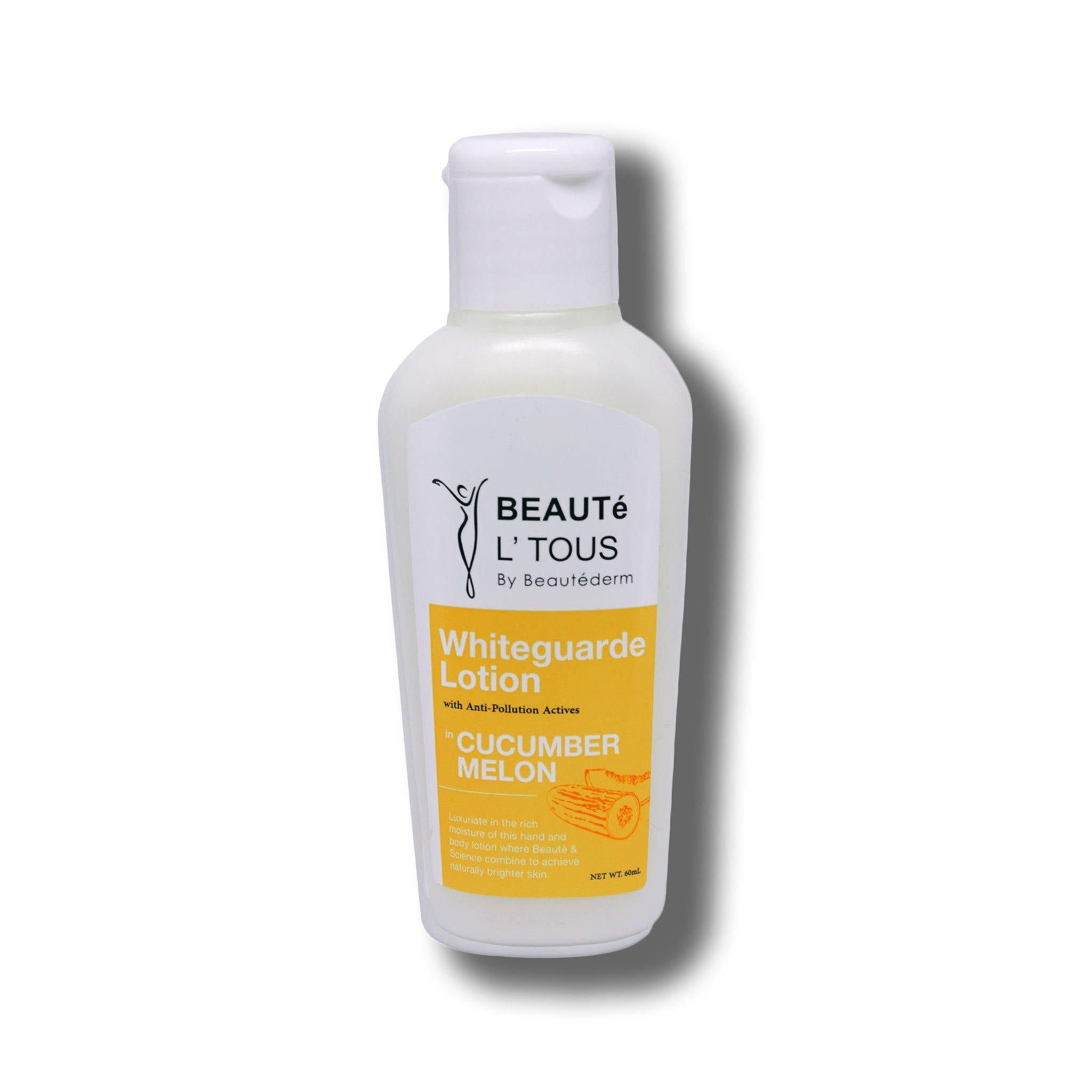 Whiteguarde Lotion with Anti-Pollution Actives, Cucumber Melon, 60ml, Beaute L’ Tous by Beautederm