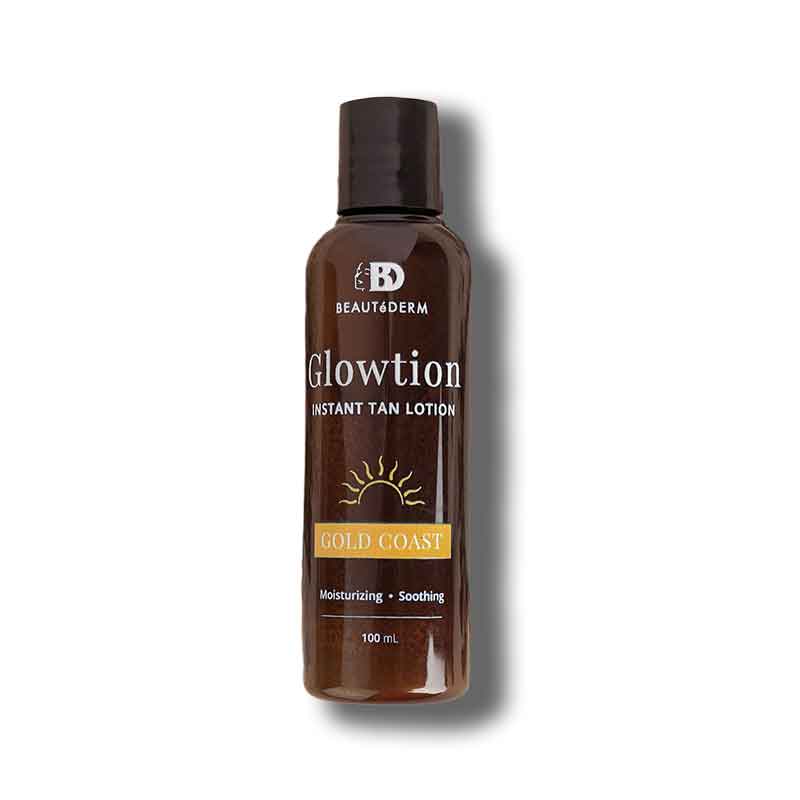 Beautederm Glowtion, Instant Tan Lotion, Gold Coast, 100ml, Moisturizing & Soothing
