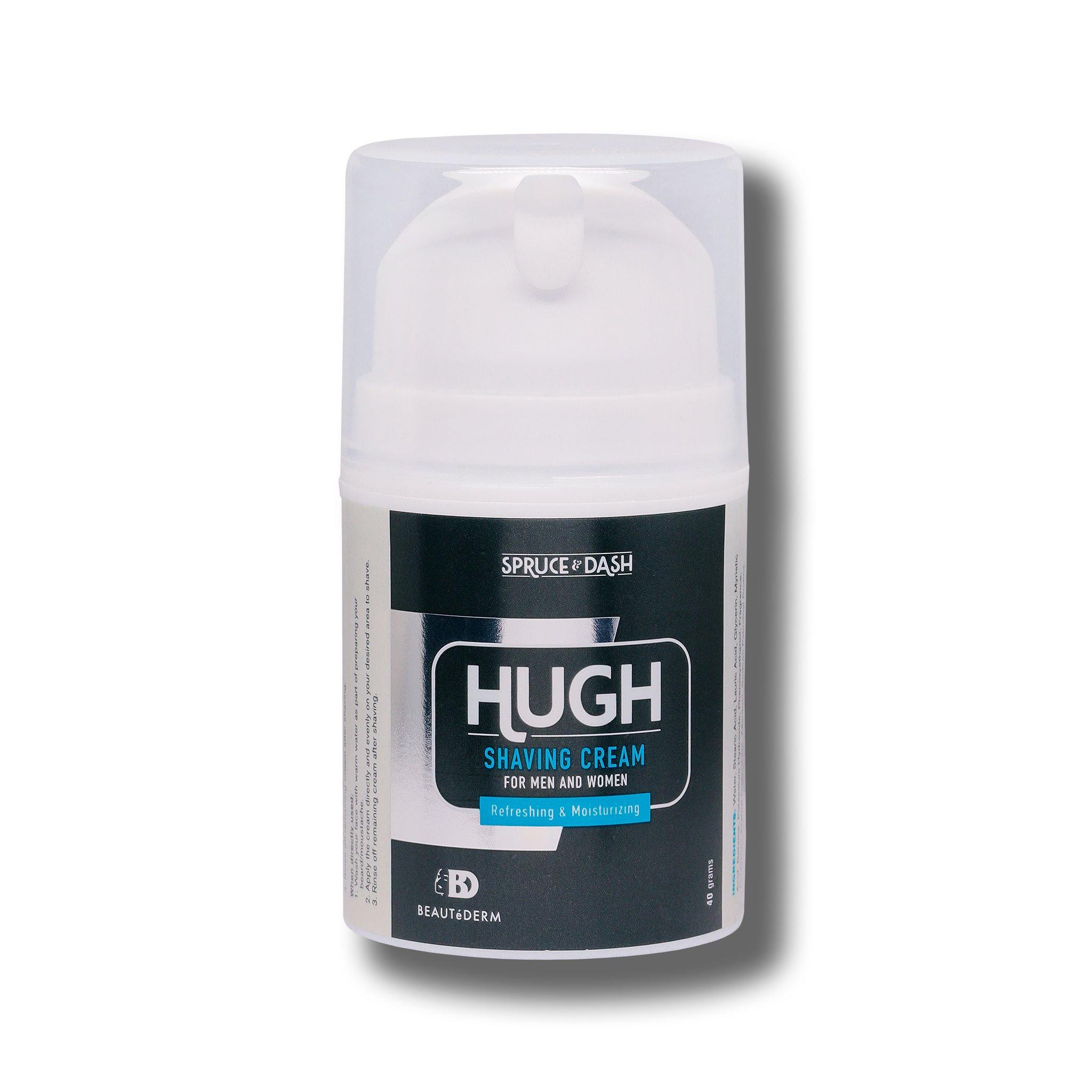 Hugh Shaving Cream, Spruce & Dash, 40g, by Beautederm