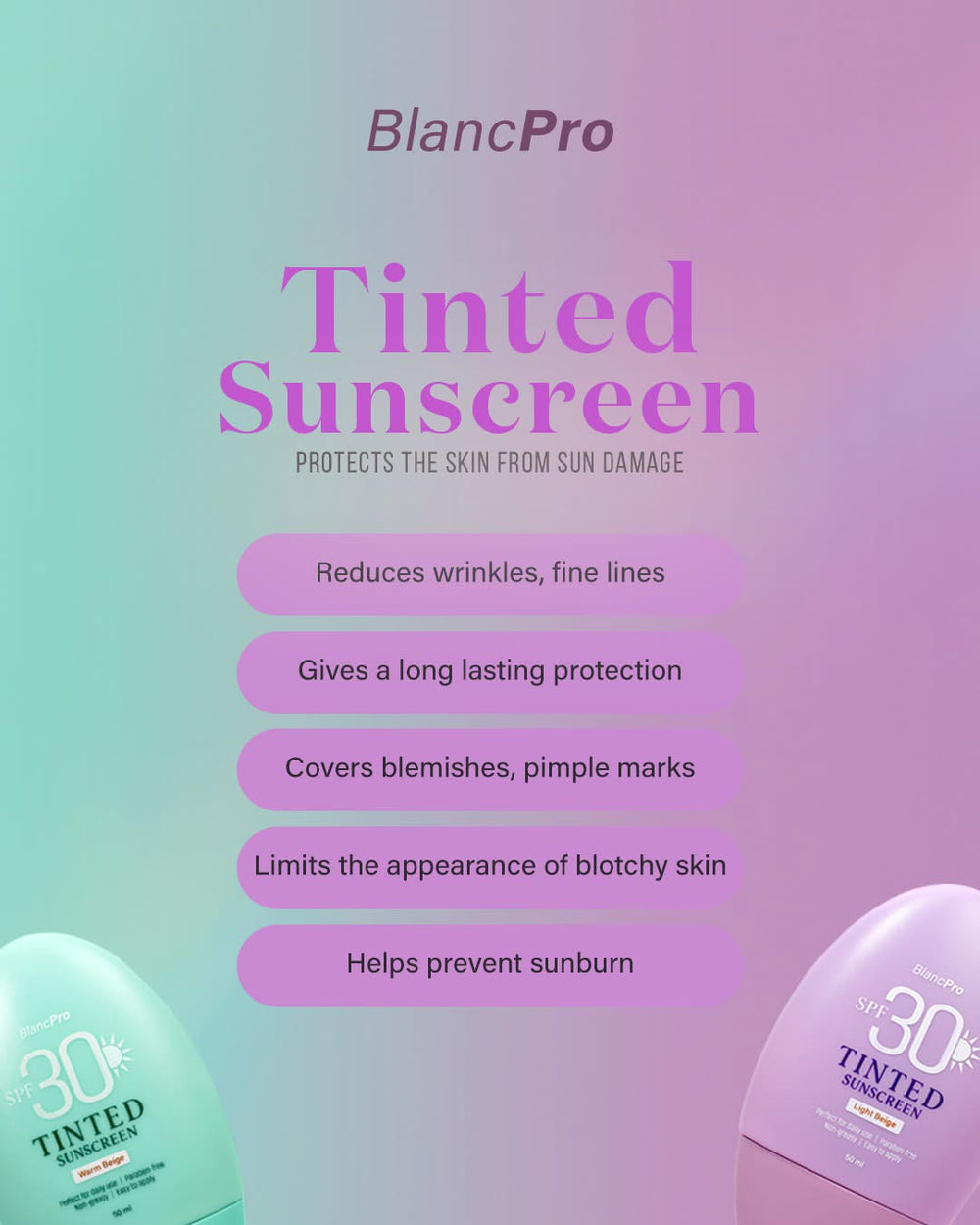 BlancPro Tinted Sunscreen SPF 30 - Light Beige
