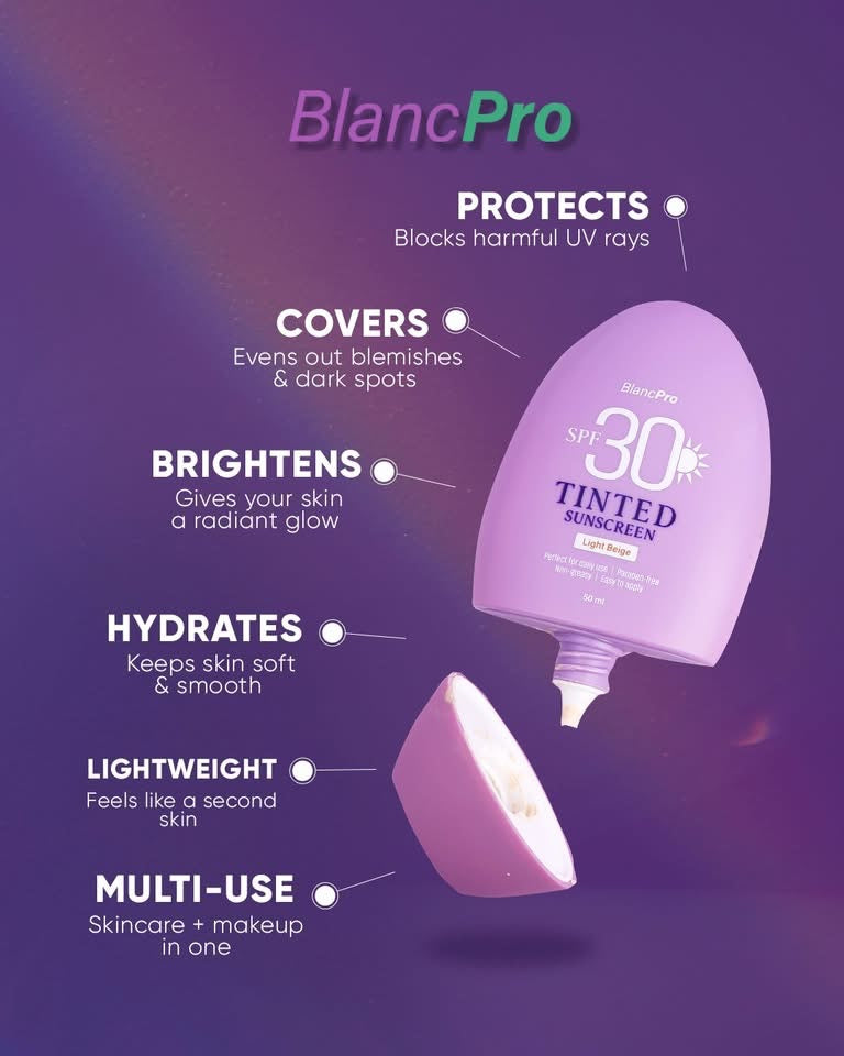 BlancPro Tinted Sunscreen SPF 30 - Light Beige