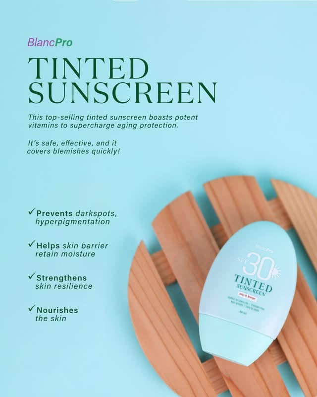 BlancPro Tinted Sunscreen SPF 30 - Warm Beige