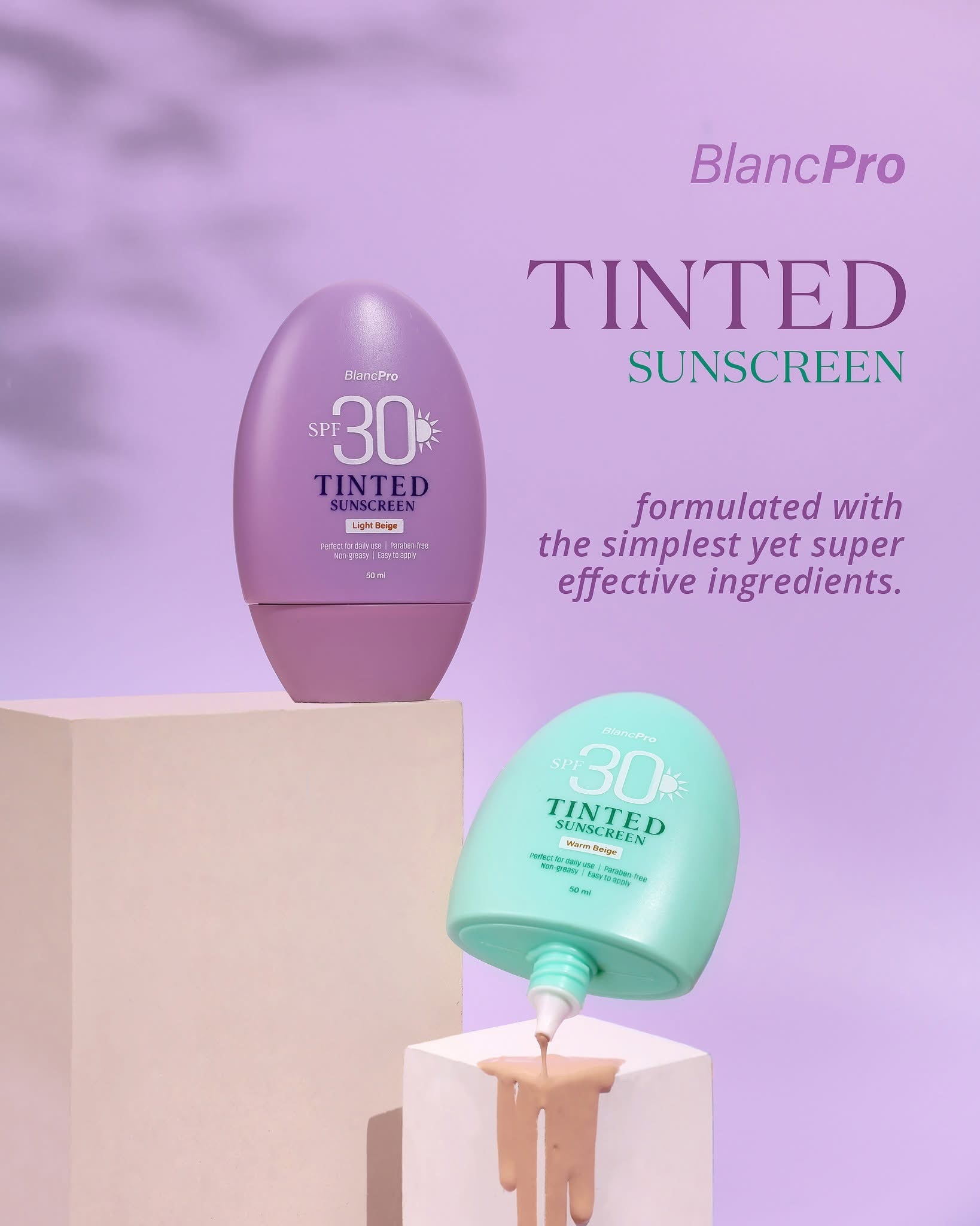 BlancPro Tinted Sunscreen SPF 30 - Warm Beige