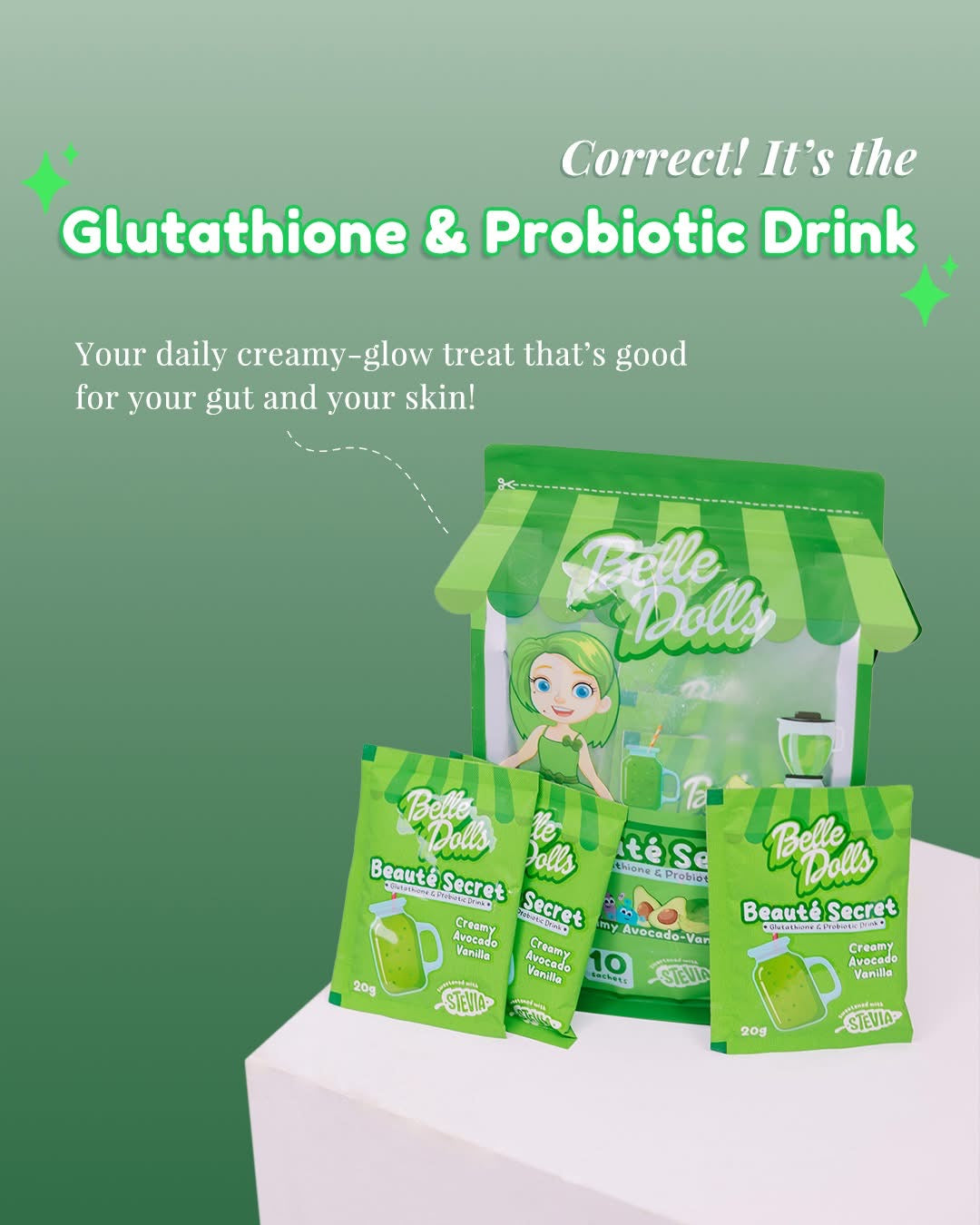 50% OFF Belle Dolls Glutathione & Probiotic Drink