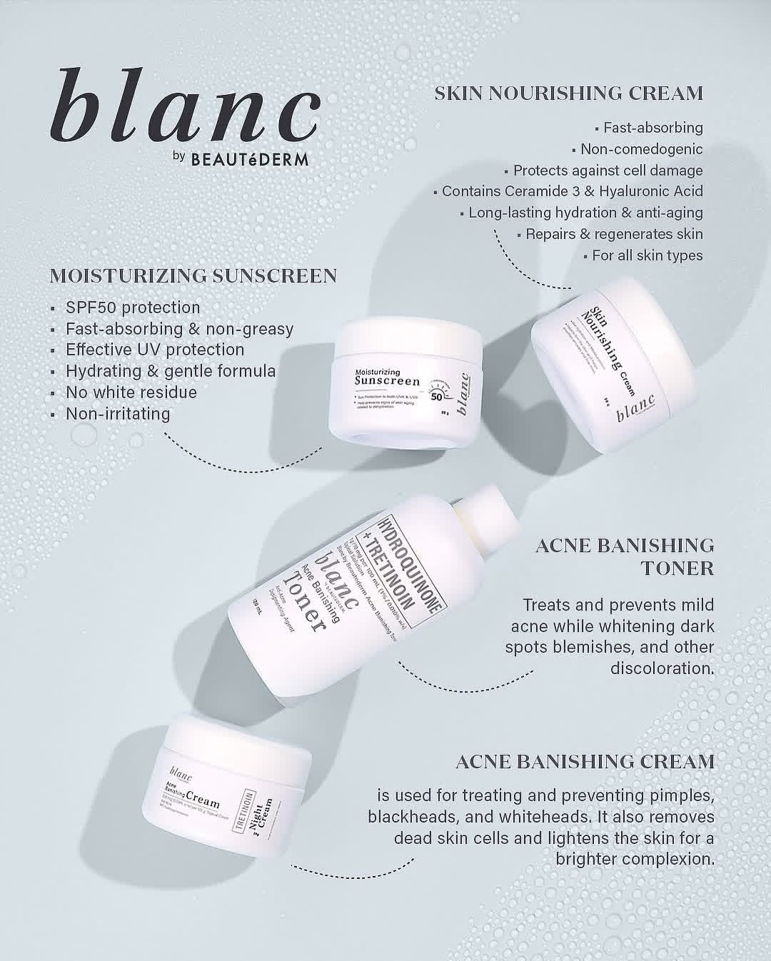 SALE! Blanc Set FREE Night Cream 2 20g and Blanc Pouch
