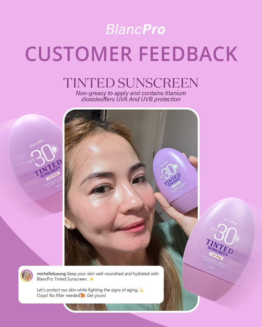BlancPro Tinted Sunscreen SPF 30 - Light Beige