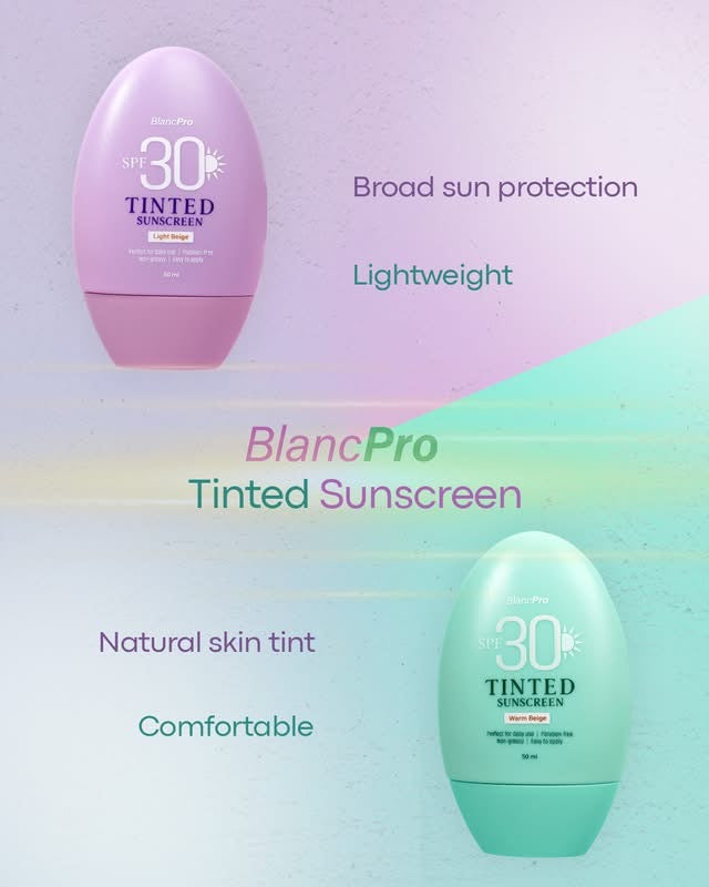 BlancPro Tinted Sunscreen SPF 30 - Warm Beige