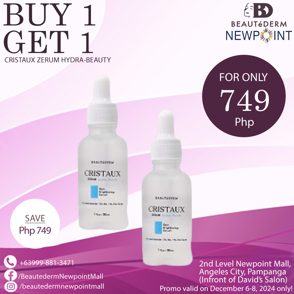 BUY 1 GET 1! Cristaux Zerum Hydra-Beauty