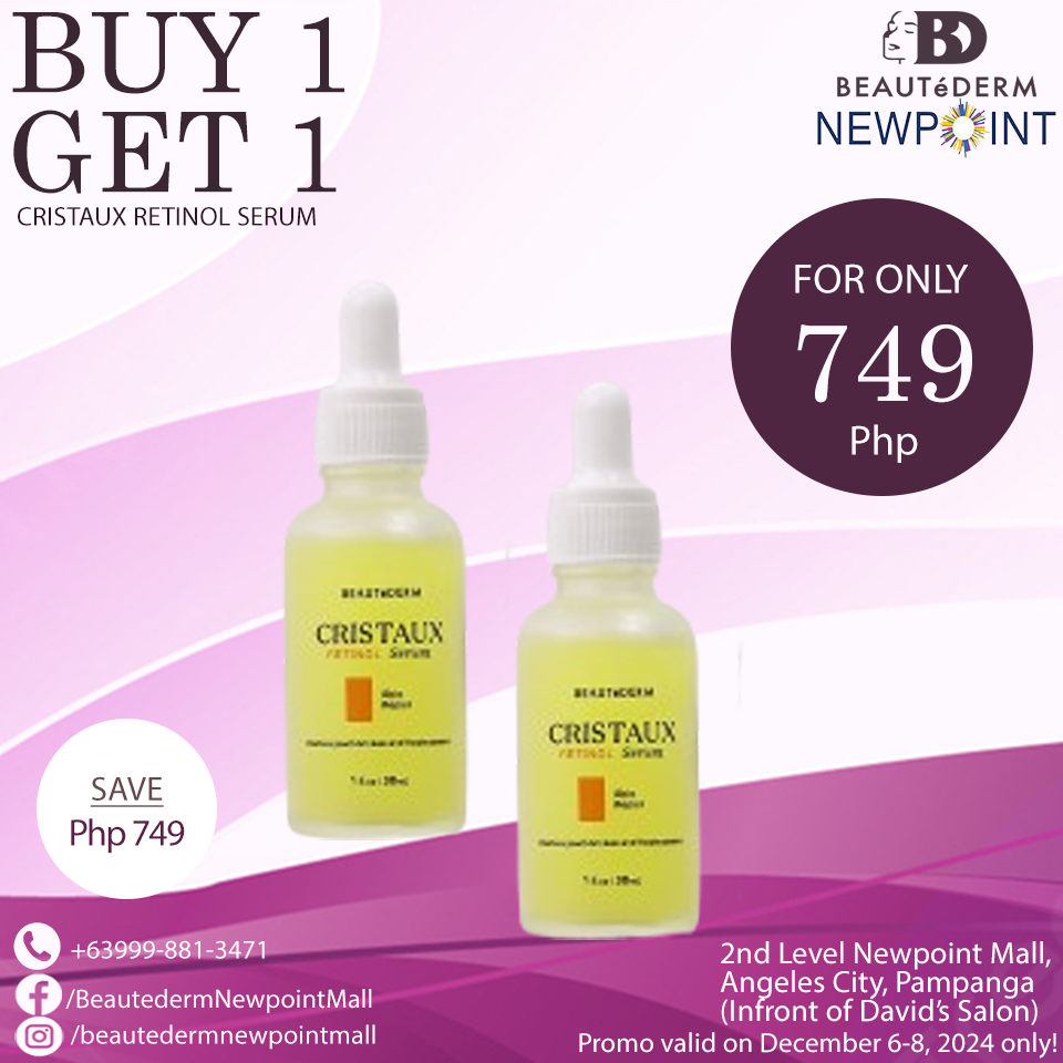 BUY 1 GET 1! Cristaux Retinol Serum