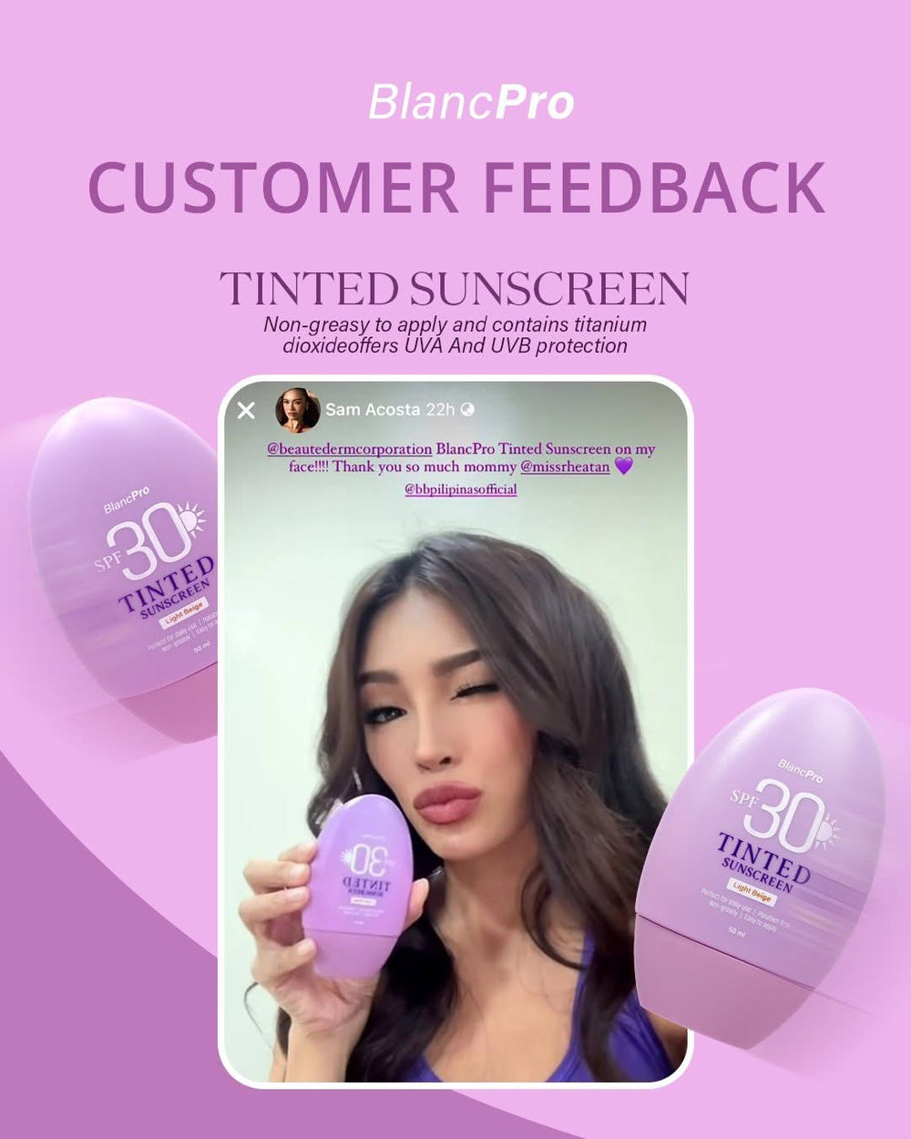 BlancPro Tinted Sunscreen SPF 30 - Light Beige