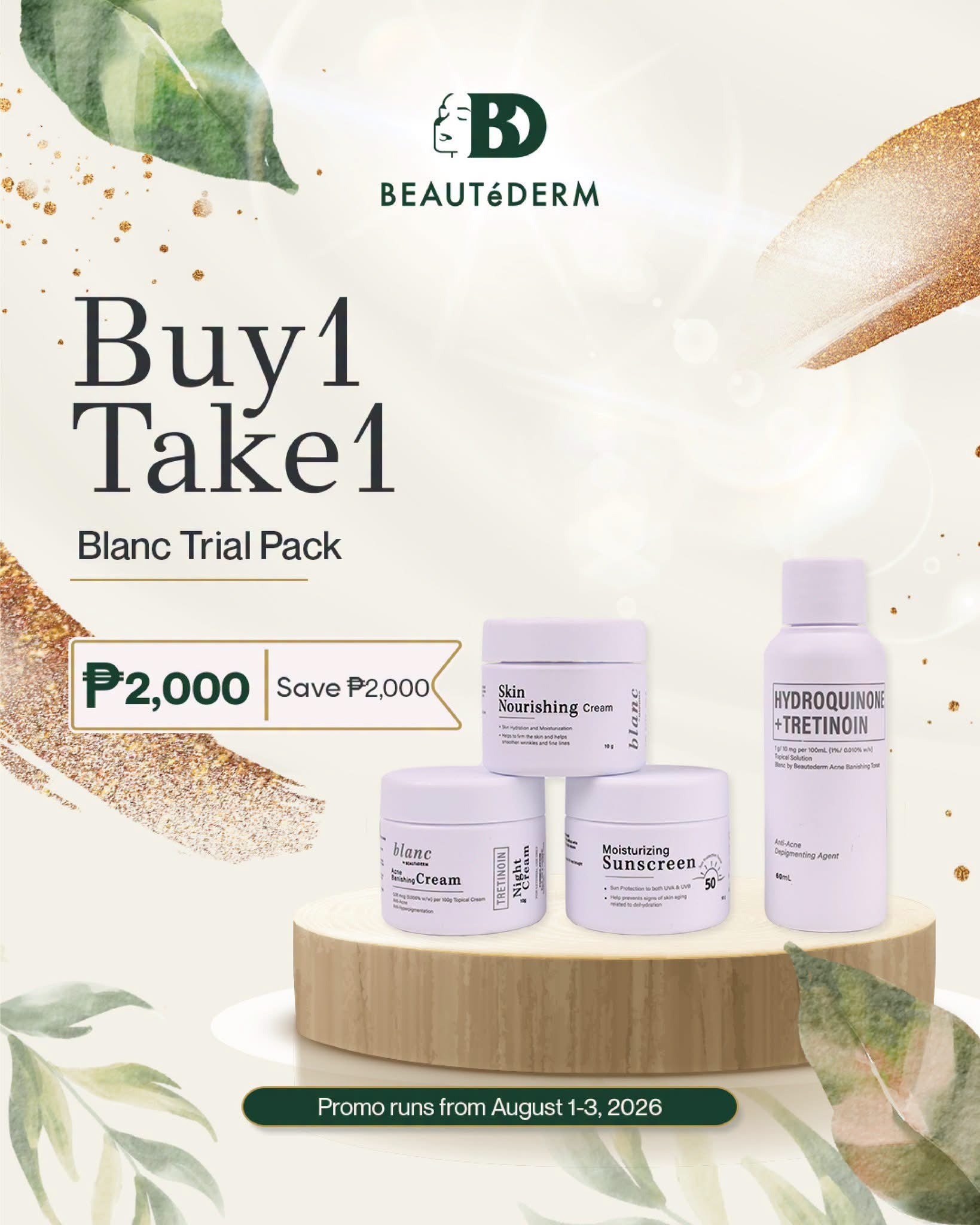 BUY 1 TAKE 1 ! Blanc Trial Set