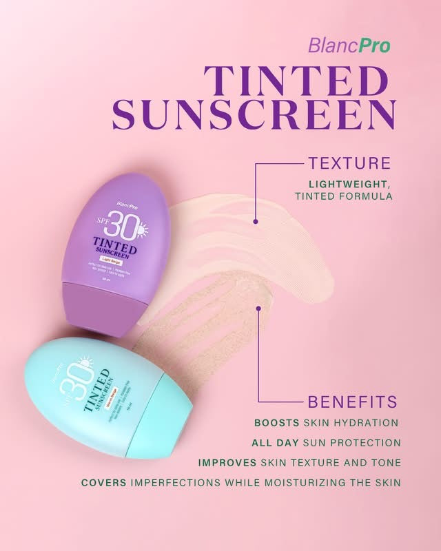 BlancPro Tinted Sunscreen SPF 30 - Warm Beige