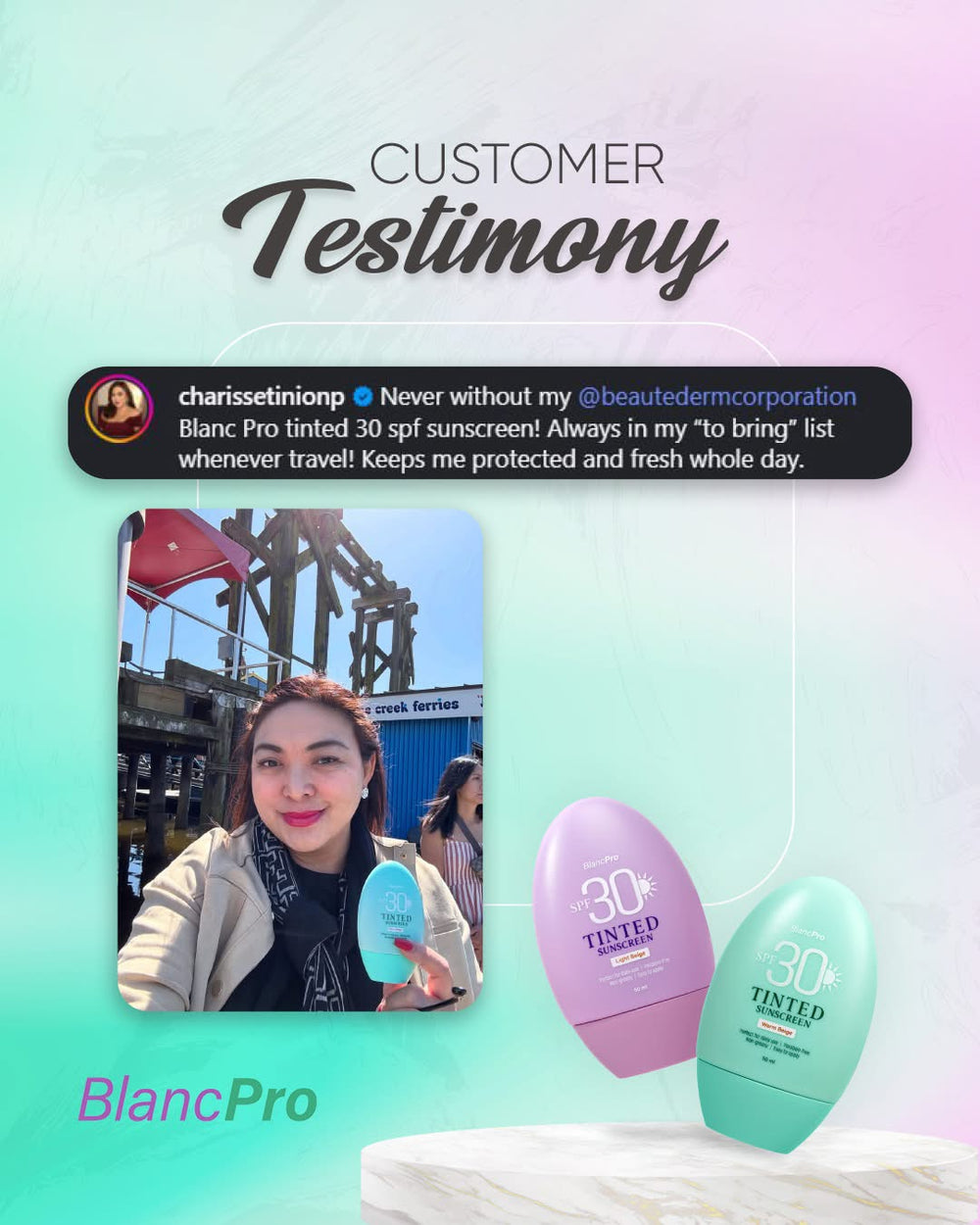 BlancPro Tinted Sunscreen SPF 30 - Light Beige