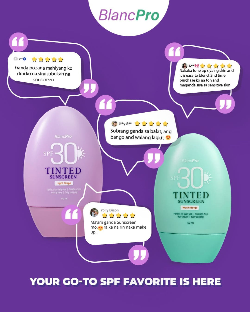 BlancPro Tinted Sunscreen SPF 30 - Light Beige