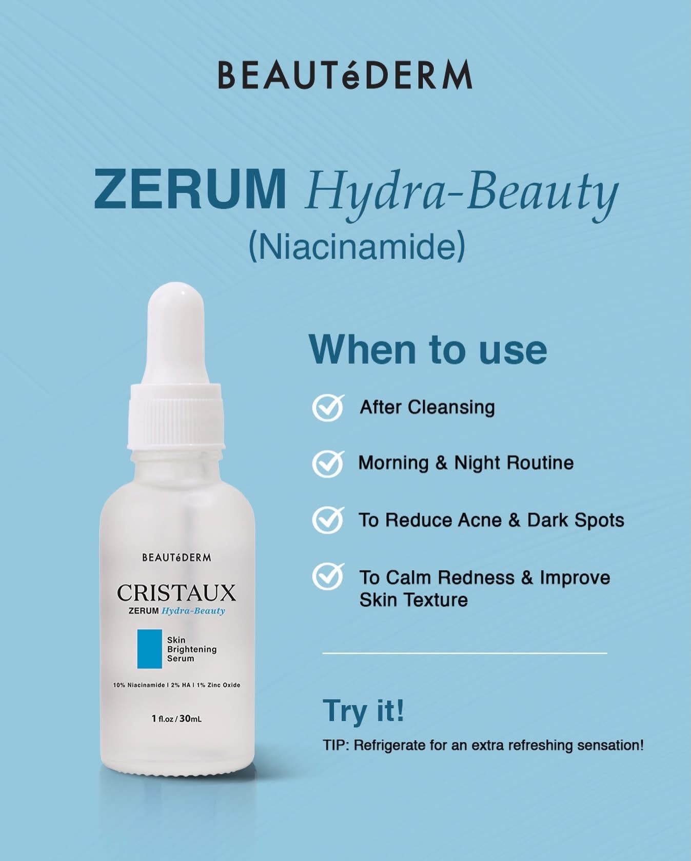 SALE! Cristaux Hydra-Beauty Zerum FREE Any  Creams 20g