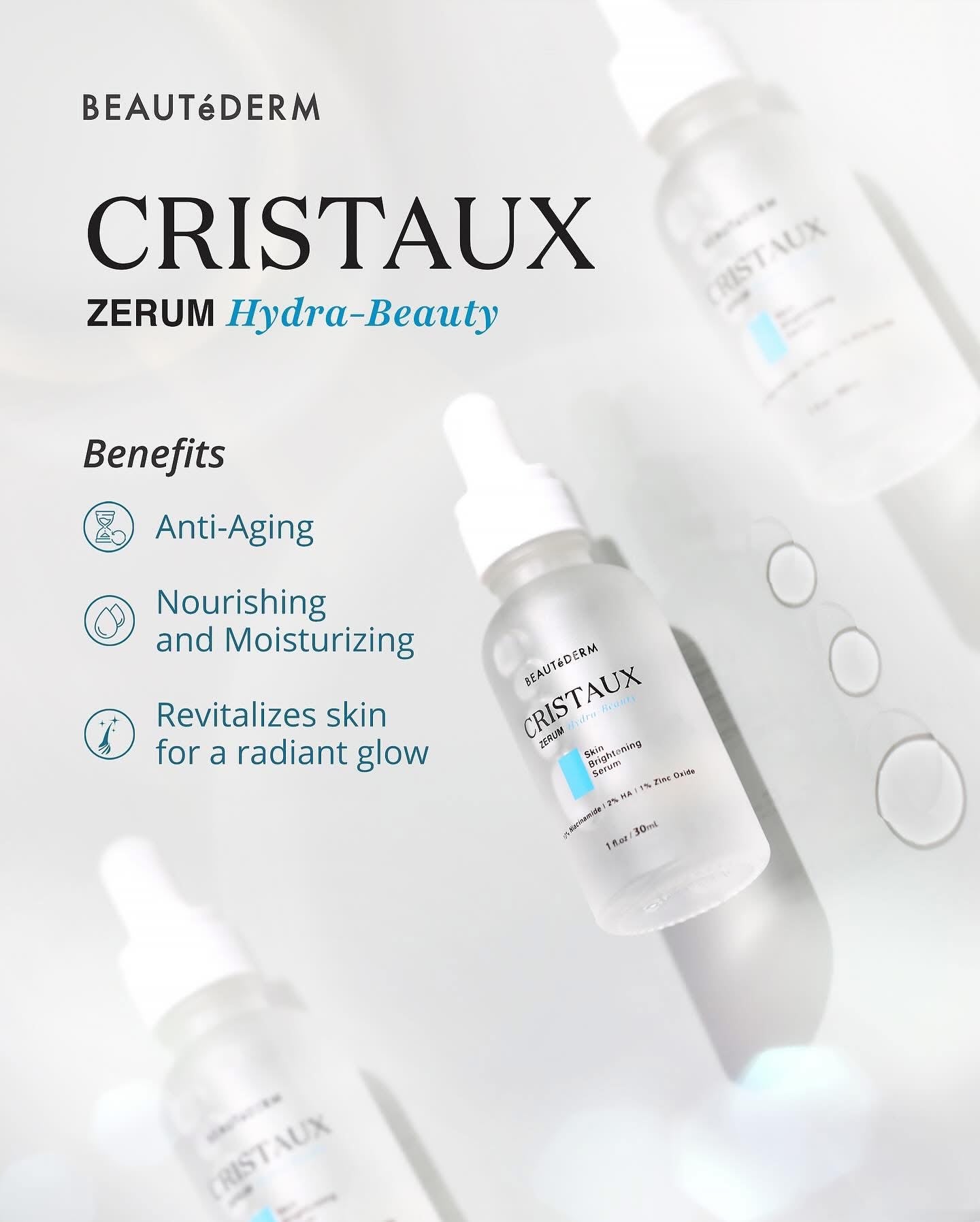 SALE! Cristaux Hydra-Beauty Zerum FREE Any  Creams 20g