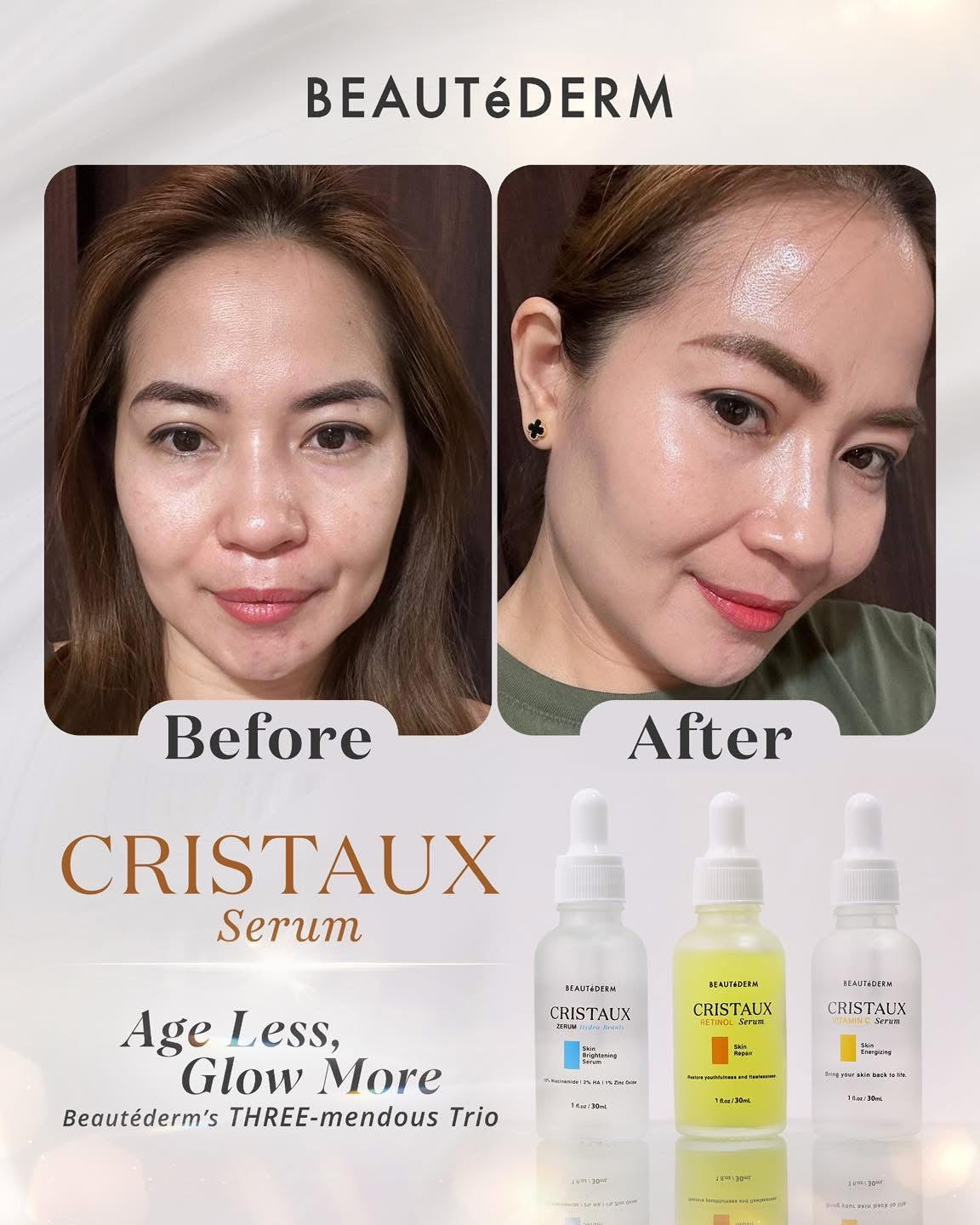 SALE! Cristaux Vitamin C Serum FREE Any Creams 20g
