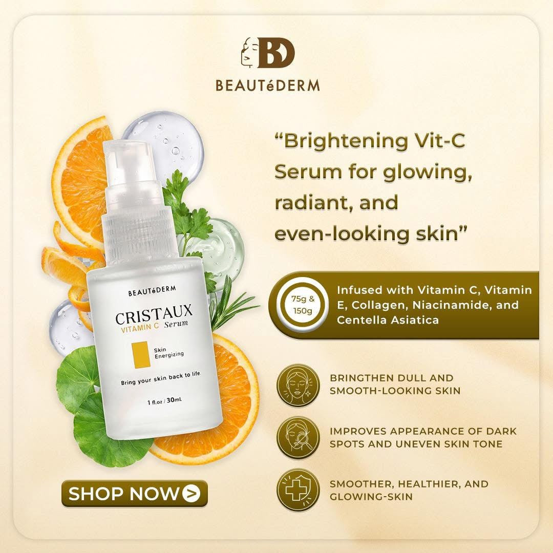 SALE! Cristaux Vitamin C Serum FREE Any Creams 20g