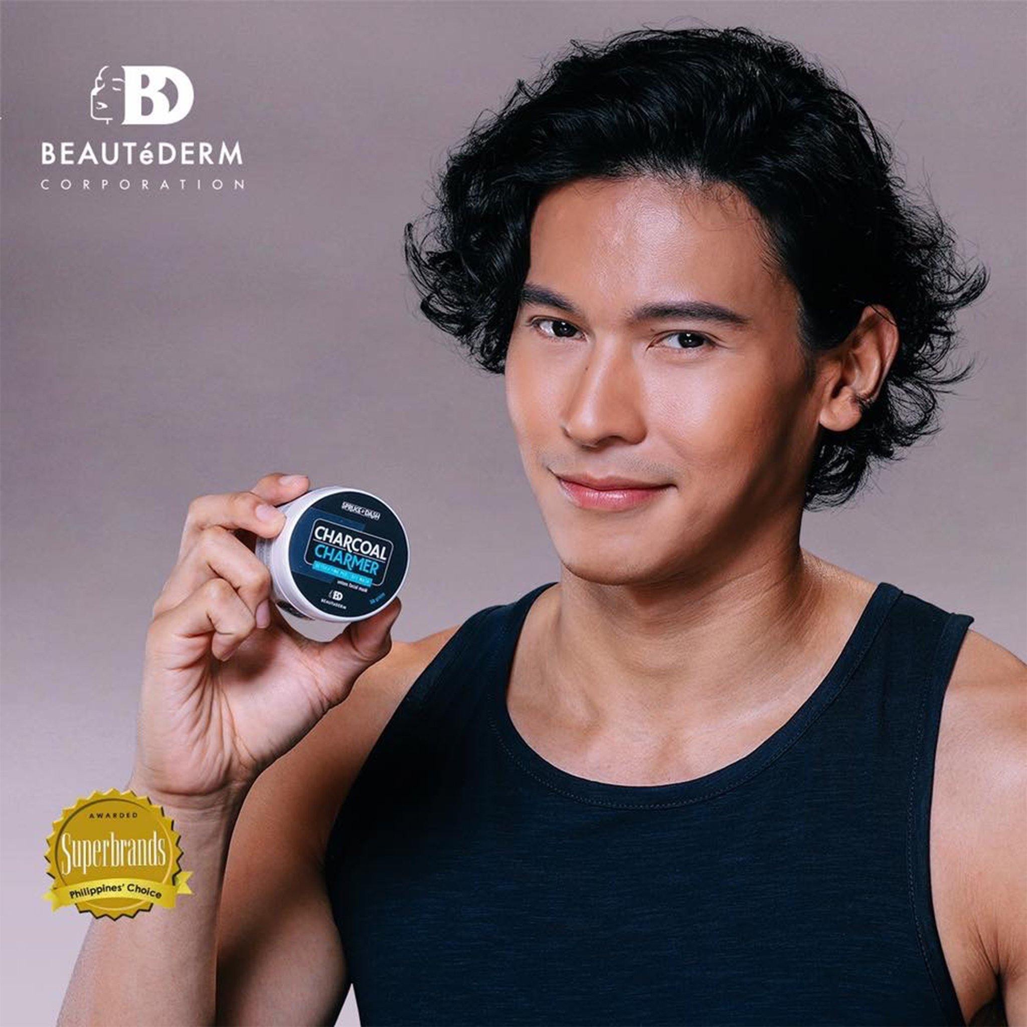 Charcoal Charmer Detoxifying Peel-off Mask, 50g, Spruce & Dash by Beautederm, with Enchong Dee (Beautederm Ambassador)