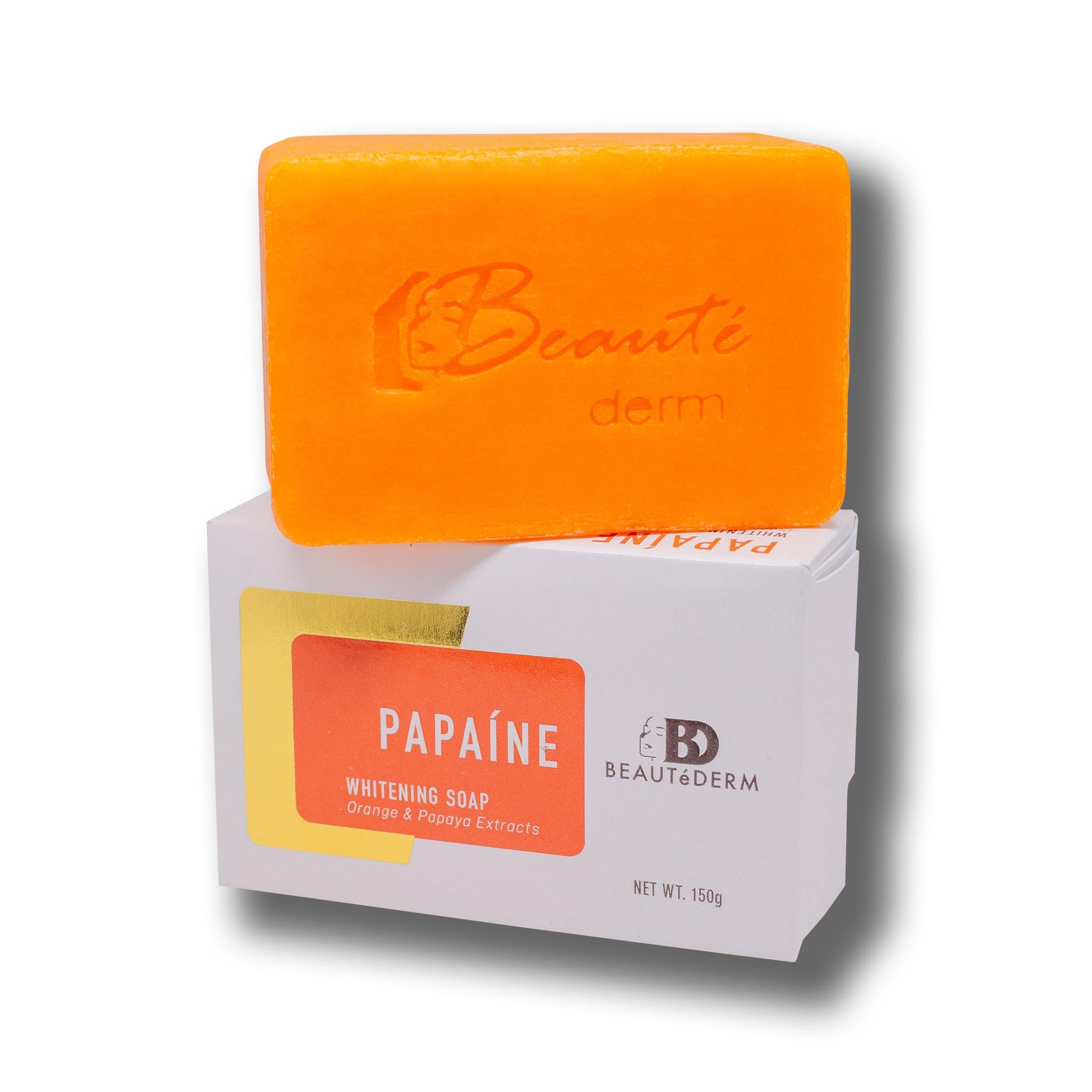 Papaine Whitening Soap, with Orange & Papay Extracts, 150g, by Beautederm