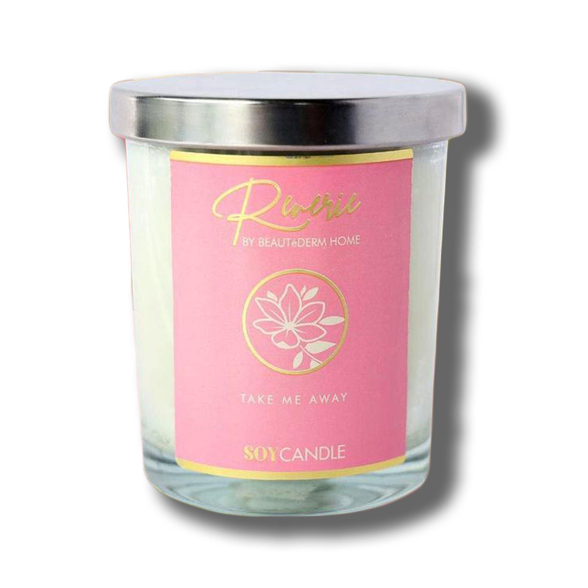 Soy Candle, Take Me Away (Cherry Blossom Scent), Reverie by Beautederm Home